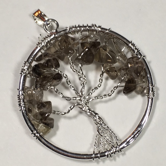 Smoky Quartz Tree of Life Pendant - Picture 6 of 8